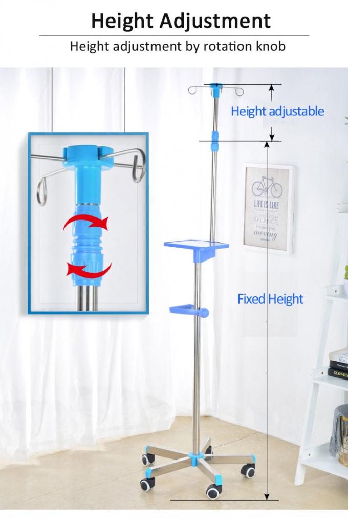 YAIV01 Stainless Steel Medical Infusion IV Stand