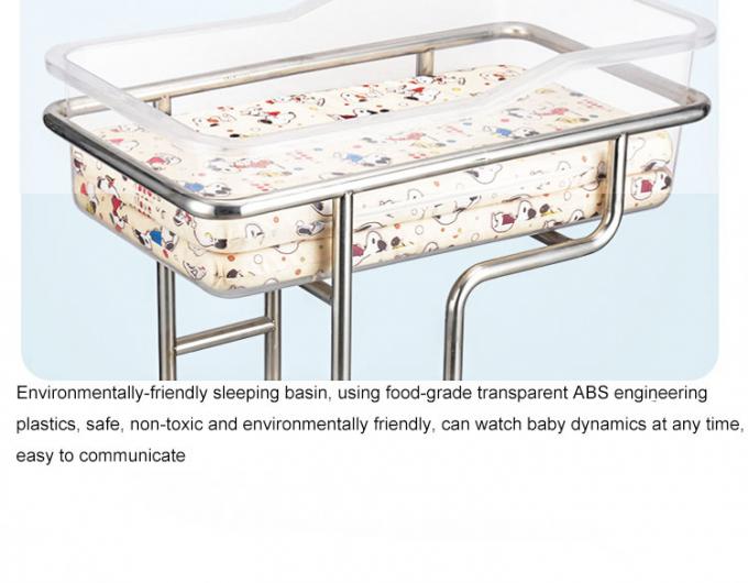 YA010 Hospital Stainless Steel Medical Crib SS Baby Cot